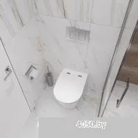 Lauter Longer 2110822 с кнопкой 219703HD (узкая, сатин)