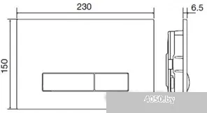 Панель смыва OLI Glam 139185 (глянцевый хром)