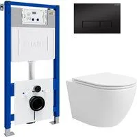 Lauter Vortex 2110830 с кнопкой 219704HD (узкая, черный)