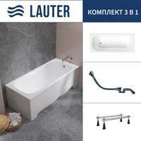 Lauter Sophia 140 21205140 (с ножками и сифоном 21Y32002 белый)