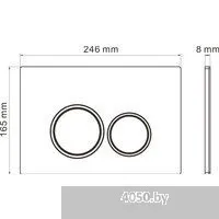 Roxen Antares Bidet в комплекте с инсталляцией StounFix Dual Fresh 6 в 1 966135 (кнопка: серый бетон