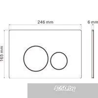 Roxen Martin в комплекте с инсталляцией StounFix Dual Fresh 6 в 1 868589 (кнопка: сатин)