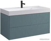 Belux Тумба под умывальник Сиртаки НП 100-02 (179, голубой малахит матовый)