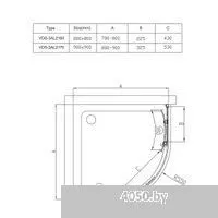 Vincea Alpha VSQ-3AL900MT (хром/текстурное)