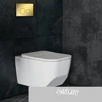 Roxen Boro в комплекте с инсталляцией StounFix Dual Fresh 6 в 1 968023 (кнопка: золото глянцевое )