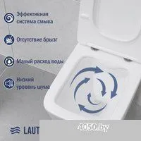 Lauter Square 214903 + GROHE Rapid SL 38772001 (прямоугольная, хром)