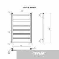 TERMINUS Ното П8 500x800 (золото матовое)