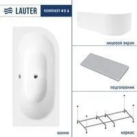 Lauter Bliss 150 L 21201051L (с каркасом/серый подголовн./белый лицевой экран)