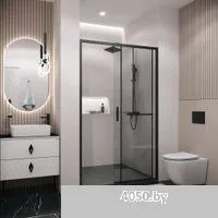 Grossman Style 110x195 100.K33.05.110.21.00 (черный матовый/стекло прозрачное)