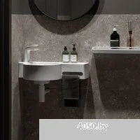 Belux Аврора 550 L (18, белый матовый/Solid Surface)