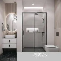 Grossman Style 110x195 100.K33.05.110.21.00 (черный матовый/стекло прозрачное)