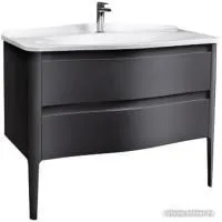 Belux Тумба под умывальник Анжело Н 110-02 (19, черный матовый)
