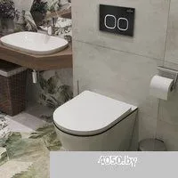 Roxen Antares Black в комплекте с инсталляцией StounFix Dual Fresh 6 в 1 964755 (кнопка: черный мато