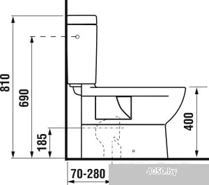Унитаз Jika Mio без крышки [8.2371.6.000.000.1 + 8.2771.3.000.242.1]