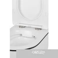 Roxen Antares Black в комплекте с инсталляцией StounFix Dual Fresh 6 в 1 964671 (кнопка: белый гляне