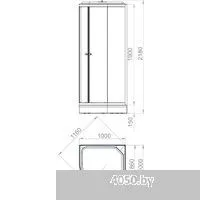 Domani-Spa Slim 110 100x100 DS01DS110LBT00