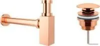 Wellsee Drainage System 182112003 (сифон, донный клапан, розовое золото)