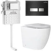 Roxen Antares в комплекте с инсталляцией Attach 5 в 1 967099 (кнопка: черный)