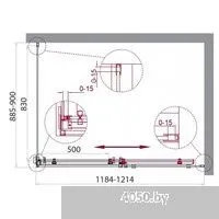 BelBagno ACQUA-90-FIX-C-NERO
