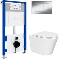 Lauter Longer 2110822 с кнопкой 219701J (прямоугольная, хром)