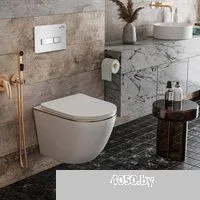 Roxen Antares Gold в комплекте с инсталляцией StounFix Dual Fresh 6 в 1 904965 (белое стекло)