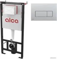 Alcaplast AM101/1120 + кнопка Thin M572 (хром матовый)