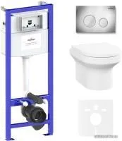 Унитаз Lavinia Boho Relfix Grance Hill Rimless 6 в 1 87561006 (хром пластик)