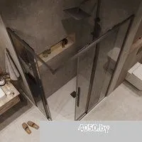 Grossman Galaxy 90x195 1/2.K33.01.90.21.10 (черный матовый/тонированное стекло)