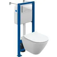 Cersanit City Smart CO DPL EO Slim (с кнопкой Estetica 64109 белый)