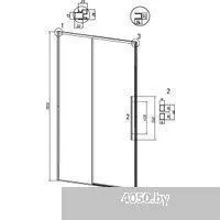 Grossman Galaxy 100x195 100.K33.01.100.32.00 (золото сатин/стекло прозрачное)