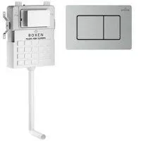 Roxen для приставного унитаза Attach с кнопкой смыва 968400 (сатин)