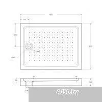 BelBagno TRAY-BB-AH-120/90-15-W 120x90