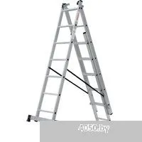 Новая высота NV 123 алюминиевая трёхсекционная 3x7 ступеней
