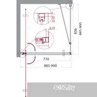 BelBagno MARMI-A-1-90-C-Cr