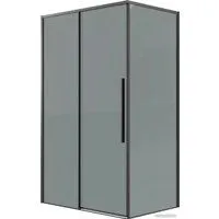 Grossman Galaxy 140x90x195 120.K33.01.1490.21.10 (черный матовый/тонированное стекло)