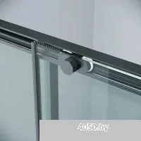 Grossman Style 90x195 200.K33.05.90.21.00 (черный матовый, стекло прозрачное)