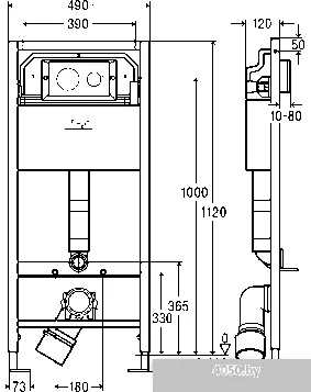 Инсталляция для унитаза Viega Prevista Dry 8524.12 792 855