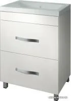 Какса-А Тумба под умывальник Квадро 70 напольная (белый)