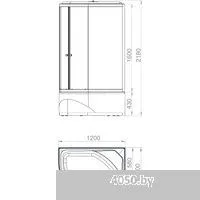 Domani-Spa Delight Slim 128 High L 120x80 DS01DS128LHBT00