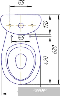 Унитаз Rosa Элегант (белый)