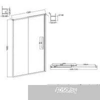 Niagara NG-85-13TB 130x195 (черный матовый/тонированное стекло)