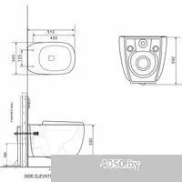 Roxen Martin в комплекте с инсталляцией StounFix Dual Fresh 6 в 1 868564 (кнопка: белый)