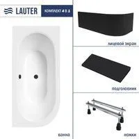 Lauter Bliss 160 L 21201061L (с ножками/черный подголовн/черный лицевой экран)