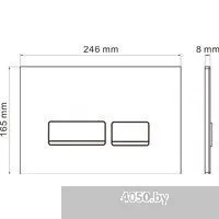 Roxen Antares Tornado Long в комплекте с инсталляцией StounFix Dual Fresh 6 в 1 868448 (кнопка: черн