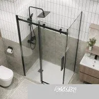 Grossman Classic 100х195 200.K33.04.100.42.00 (графит сатин/стекло прозрачное)