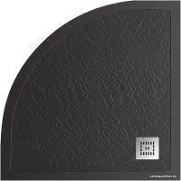 BelBagno TRAY-MR-UNO-R-90-550-35-NERO-CR 90x90