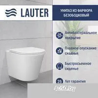 Lauter Longer 2110822 с кнопкой 219701HD (узкая, хром)