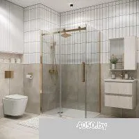 Grossman Classic 80x195 200.K33.04.80.32.00 (золото сатин/стекло прозрачное)