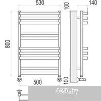 TERMINUS Линц П10 500x800 (хром)