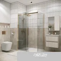 Grossman Classic 80x195 200.K33.04.80.32.00 (золото сатин/стекло прозрачное)